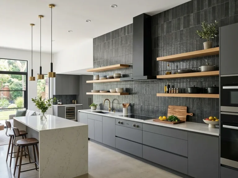 Stylish modern kitchen backsplash ideas with luxury tiles, sleek patterns, and elegant contemporary kitchen wall designs for 2026 inspiration.