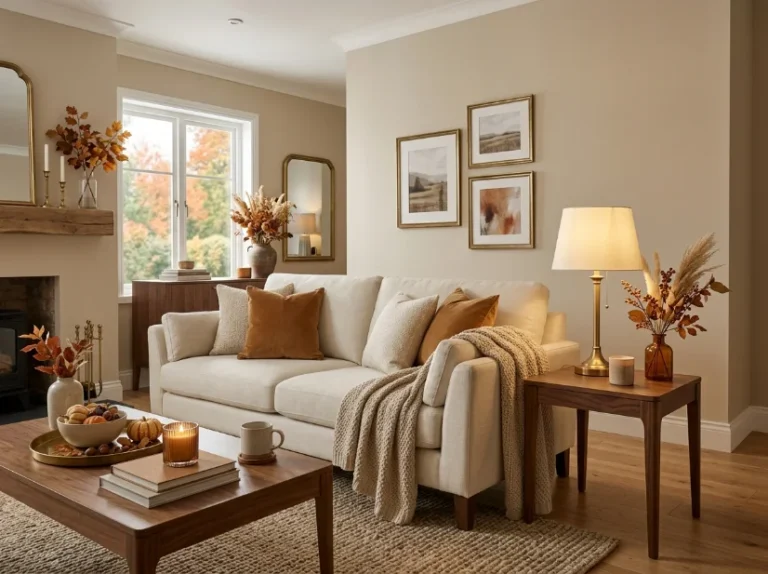 7 Caramel And Neutral Fall Living Room Decor Ideas